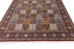 square silk qom persian rug