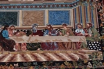 biblical last supper ozipek hereke silk carpet