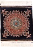 square cinar hereke silk carpet
