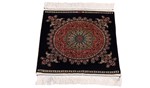 square cinar hereke silk carpet