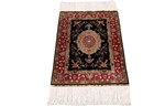turkish hereke signed ozipek silk carpet