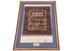framed silk hereke turkish carpet