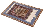 framed silk hereke turkish carpet