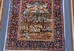 framed silk hereke turkish carpet