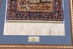 framed silk hereke turkish carpet