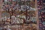 framed silk hereke turkish carpet
