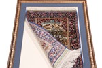 framed silk hereke turkish carpet