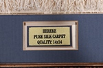 framed silk hereke turkish carpet