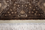 pictorial animal horses hereke silk carpet