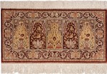 silk metal turkish hereke carpet