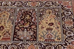 silk metal turkish hereke carpet