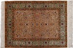 metal silk turkish hereke carpet