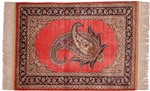 turkish silk carpet boteh paisley design