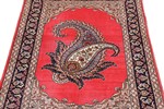 turkish silk carpet boteh paisley design