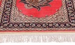 turkish silk carpet boteh paisley design