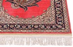 turkish silk carpet boteh paisley design