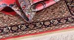 turkish silk carpet boteh paisley design