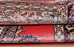 turkish silk carpet boteh paisley design