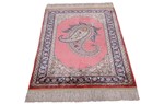 turkish silk carpet boteh paisley design