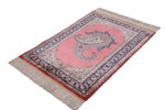 turkish silk carpet boteh paisley design