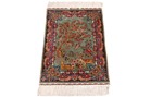 old pictorial hereke ozipek silk turkish carpet