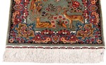 old pictorial hereke ozipek silk turkish carpet