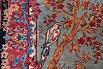old pictorial hereke ozipek silk turkish carpet