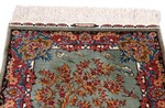 old pictorial hereke ozipek silk turkish carpet