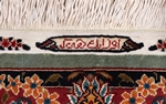 old pictorial hereke ozipek silk turkish carpet