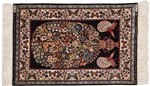 rare signed kouchouk aghi silk hereke carpet