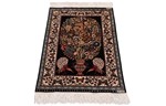 rare signed kouchouk aghi silk hereke carpet
