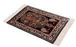rare signed kouchouk aghi silk hereke carpet