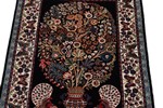 rare signed kouchouk aghi silk hereke carpet
