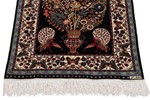 rare signed kouchouk aghi silk hereke carpet