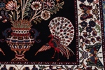 rare signed kouchouk aghi silk hereke carpet