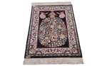 rare signed kouchouk aghi silk hereke carpet