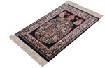 rare signed kouchouk aghi silk hereke carpet