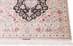 pure silk signed qom persian carpet