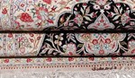 pure silk signed qom persian carpet