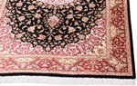 pure silk signed qom persian carpet