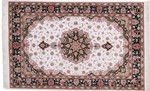 signed silk qom carpet 600kpsi