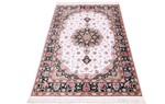signed silk qom carpet 600kpsi