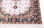 signed silk qom carpet 600kpsi