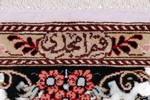 signed silk qom carpet 600kpsi