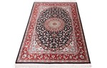 signed silk qom carpet 600kpsi