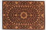 pure silk handmade qom persian carpet