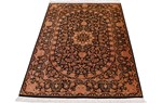 pure silk handmade qom persian carpet