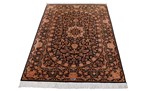 pure silk handmade qom persian carpet