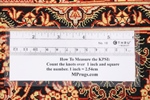 pure silk handmade qom persian carpet