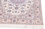 5x3 beige silk nain persian rug